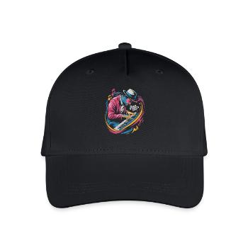 Jazz Vibes Only Musikliebhaber Kunst - Kinder Bio Basecap - Schwarz - Vorne