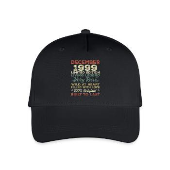 Décembre 1999 - anniversaire Décembre 1999 année - Casquette de baseball bio Enfant - noir - Devant