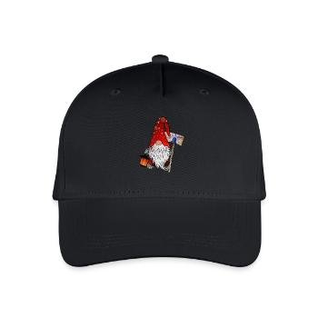 Blaulicht Wichtel Weihnachtsgnom - Kinder Bio Basecap - Schwarz - Vorne