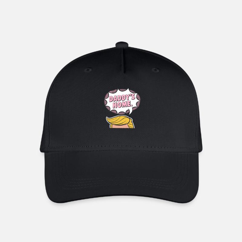 Idée cadeau art rose pop 2024 maison de papa - Casquette de baseball bio Enfant - noir
