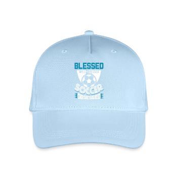 Soccer Well Dressed Soccer Obsessed - Organic Kids’ Baseball Cap - light blue - Front