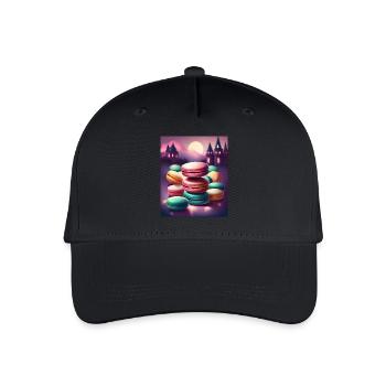 Awesome meringue macaroons - Organic Kids’ Baseball Cap - black - Front