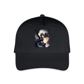 dark shadow dragon - Organic Kids’ Baseball Cap - black - Front