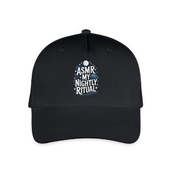 ASMR Saying Triggers Tingles Funny ASMR Gift - Organic Kids’ Baseball Cap - black - Front