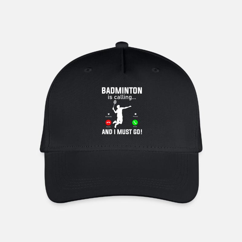 Federball für Badminton - Kinder Bio Basecap - Schwarz