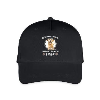 Rock Paper Scissors Labrador Retriever Funny - Organic Kids’ Baseball Cap - black - Front