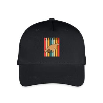 Schnabeltier - Kinder Bio Basecap - Schwarz - Vorne