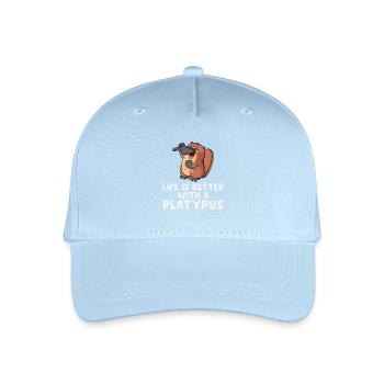 Schnabeltier - Kinder Bio Basecap - Hellblau - Vorne
