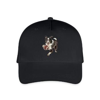 Border Collie - Casquette de baseball bio Enfant - noir - Devant