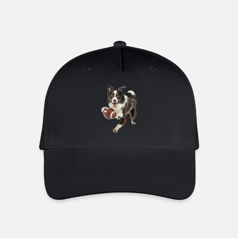 Border Collie - Kinder Bio Basecap - Schwarz