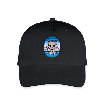 Chauves-souris rétro - Casquette de baseball bio Enfant - noir - Devant