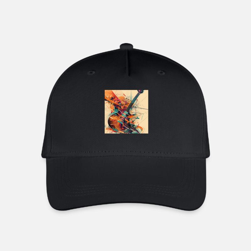 Gitarre - Kinder Bio Basecap - Schwarz