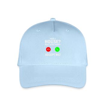 Agent immobilier - Casquette de baseball bio Enfant - bleu clair - Devant