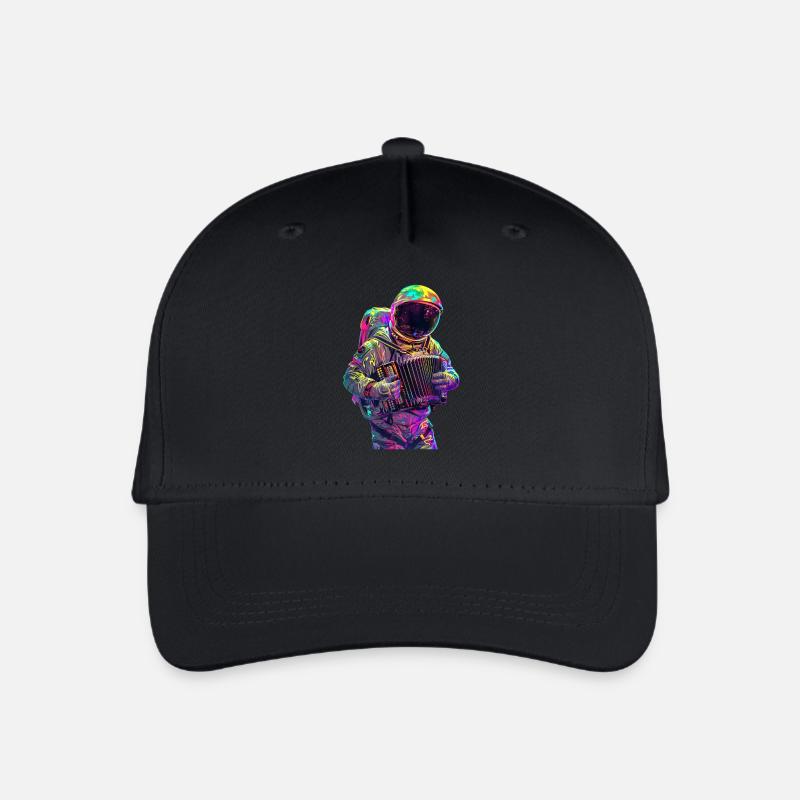 Astronaut Akkordeon - Kinder Bio Basecap - Schwarz