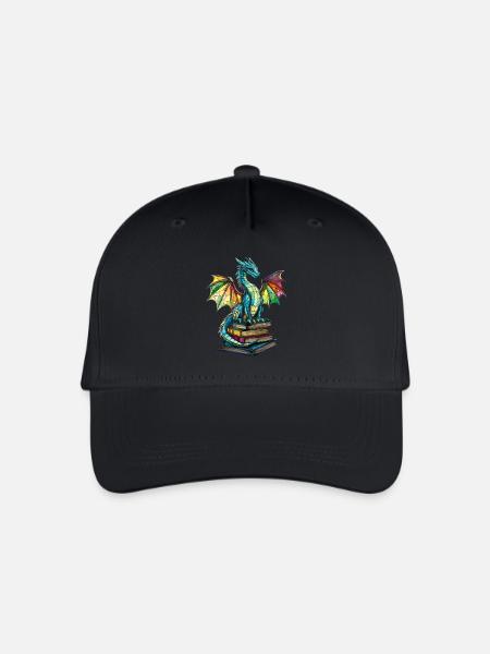 Vitrail Dragon – Artful Design Fantasy Fans - Casquette de baseball bio Enfant - noir