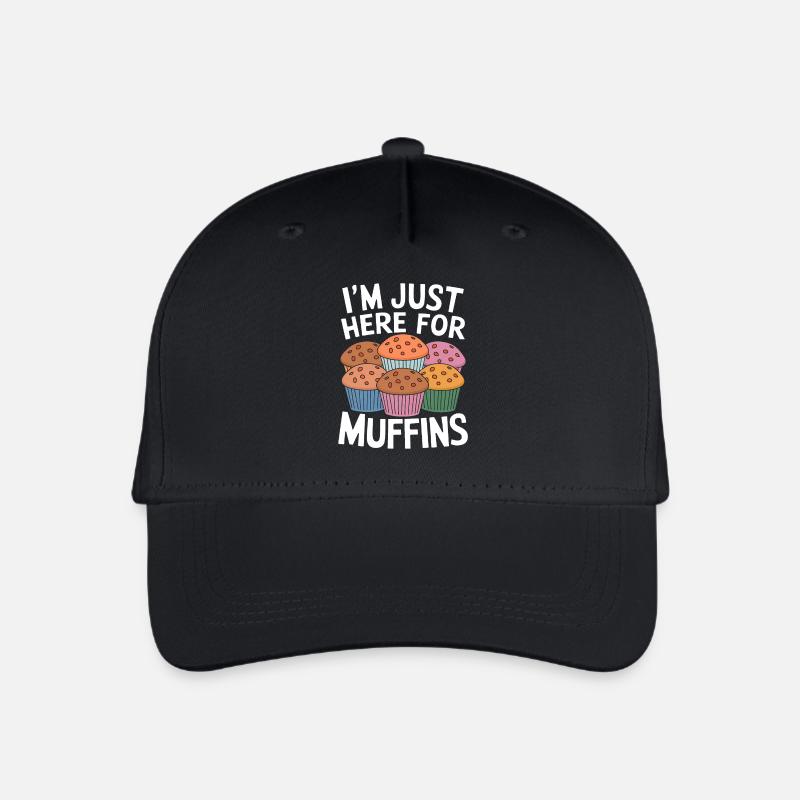 Muffin Spruch Muffins Lustiges Muffins Geschenk - Kinder Bio Basecap - Schwarz
