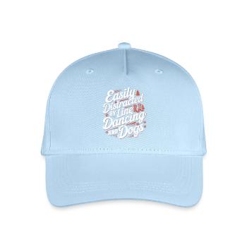 Funny saying for dance and dog lovers - Organic Kids’ Baseball Cap - light blue - Front