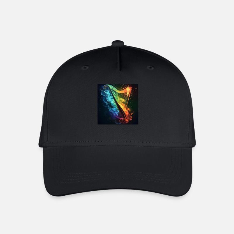 Harpe - Casquette de baseball bio Enfant - noir