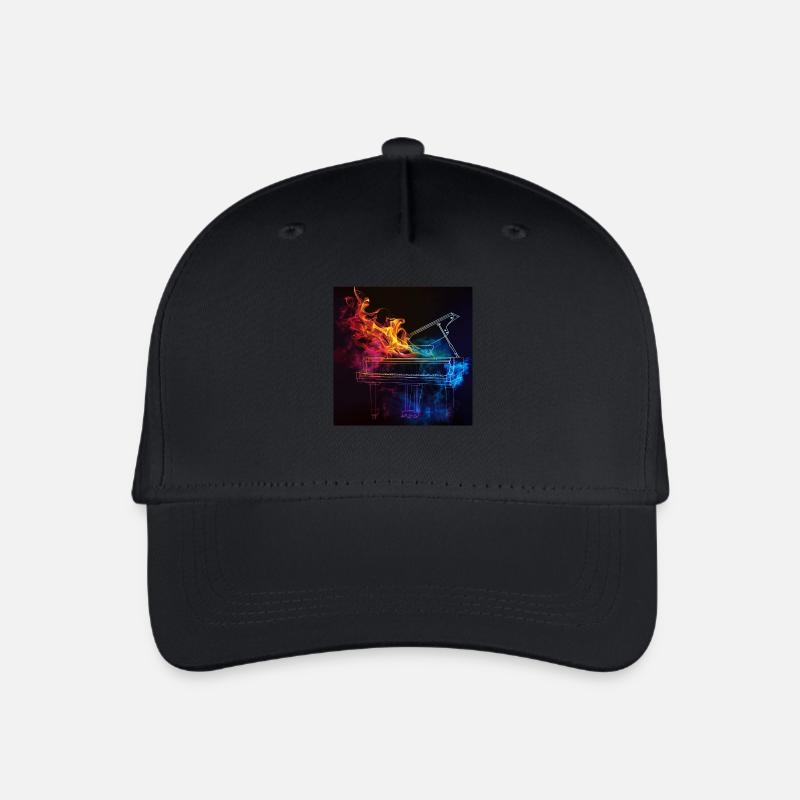 Klavier - Kinder Bio Basecap - Schwarz