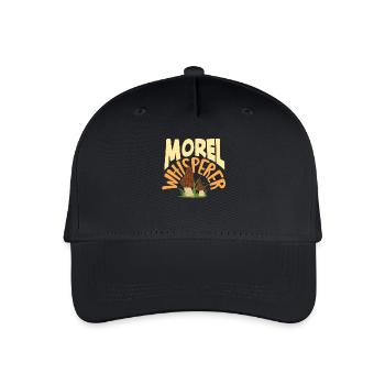 Pilzsammler Morel Whisperer - Kinder Bio Basecap - Schwarz - Vorne