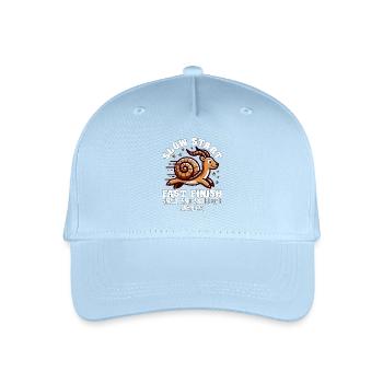 DÉMARRAGE LENT, FINITION RAPIDE - ESCARGOT ET ANTILOPE - Casquette de baseball bio Enfant - bleu clair - Devant