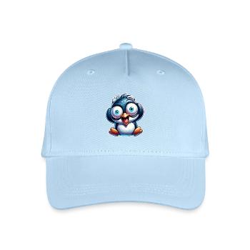 Pinguin Crazy - Kinder Bio Basecap - Hellblau - Vorne