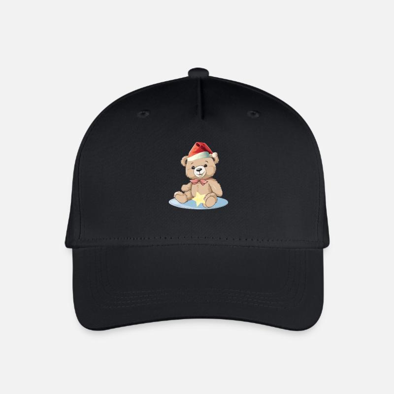 Teddy Teddybär Teddybären Stofftier Kind Kinder - Kinder Bio Basecap - Schwarz