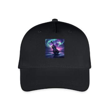 Violine - Kinder Bio Basecap - Schwarz - Vorne