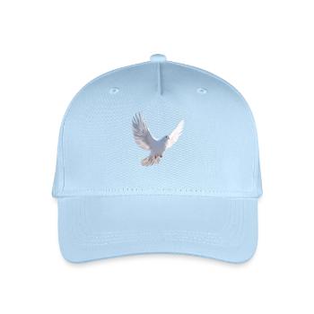 Taube Weiß Frieden Peace Ringeltaube Weiße Tauben - Kinder Bio Basecap - Hellblau - Vorne