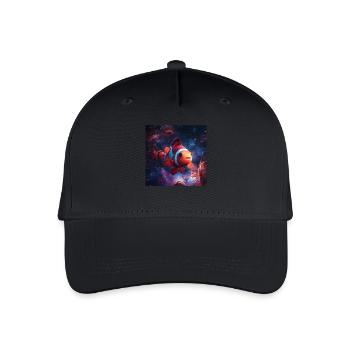 Clownfisch - Kinder Bio Basecap - Schwarz - Vorne