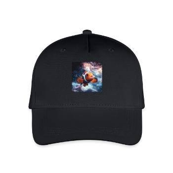 Clownfisch - Kinder Bio Basecap - Schwarz - Vorne