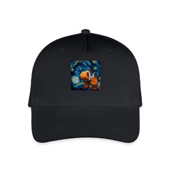 Clownfisch - Kinder Bio Basecap - Schwarz - Vorne