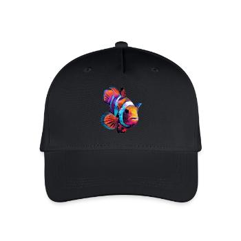 Clownfisch - Kinder Bio Basecap - Schwarz - Vorne