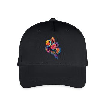 Clownfisch - Kinder Bio Basecap - Schwarz - Vorne