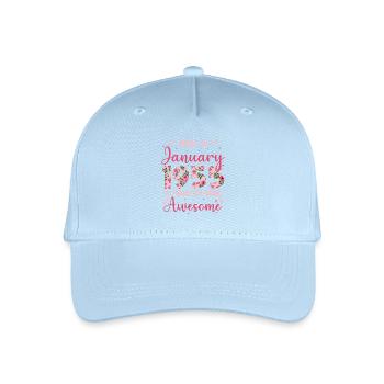 Janvier 1955 Anniversaire 70 Ans Pour Femmes - Casquette de baseball bio Enfant - bleu clair - Devant