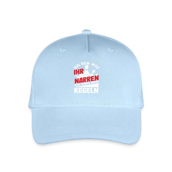 Kegeln Aus Dem Weg Ihr Narren Der König - Kinder Bio Basecap - Hellblau - Vorne