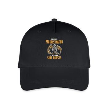 Je ne tergiverse pas, je fais des quêtes annexes - - Casquette de baseball bio Enfant - noir - Devant