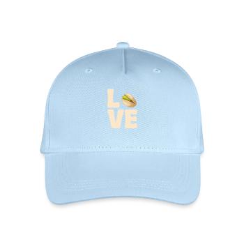 Amour pour les amateurs de pistaches Fans de snack aux noix - Casquette de baseball bio Enfant - bleu clair - Devant
