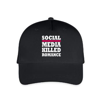 social media killed romance - Kinder Bio Basecap - Schwarz - Vorne