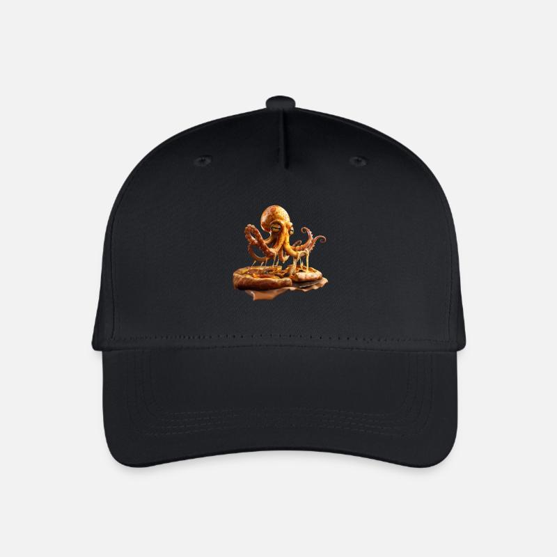Tintenfisch - Kinder Bio Basecap - Schwarz