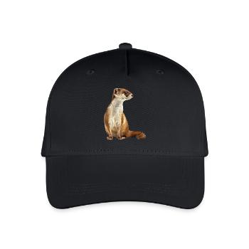 Wiesel - Kinder Bio Basecap - Schwarz - Vorne