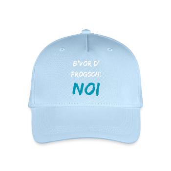 Drôle de dicton souabe B’vor d’Frogsch NOI - Casquette de baseball bio Enfant - bleu clair - Devant