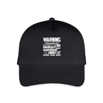 Medical Assistant Medical Assistant Warning - Organic Kids’ Baseball Cap - black - Front