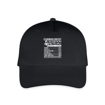Cardiologist Nutrition Facts - Organic Kids’ Baseball Cap - black - Front