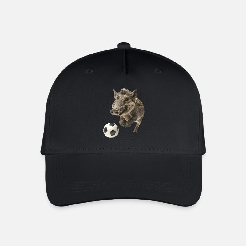Warzenschwein - Kinder Bio Basecap - Schwarz