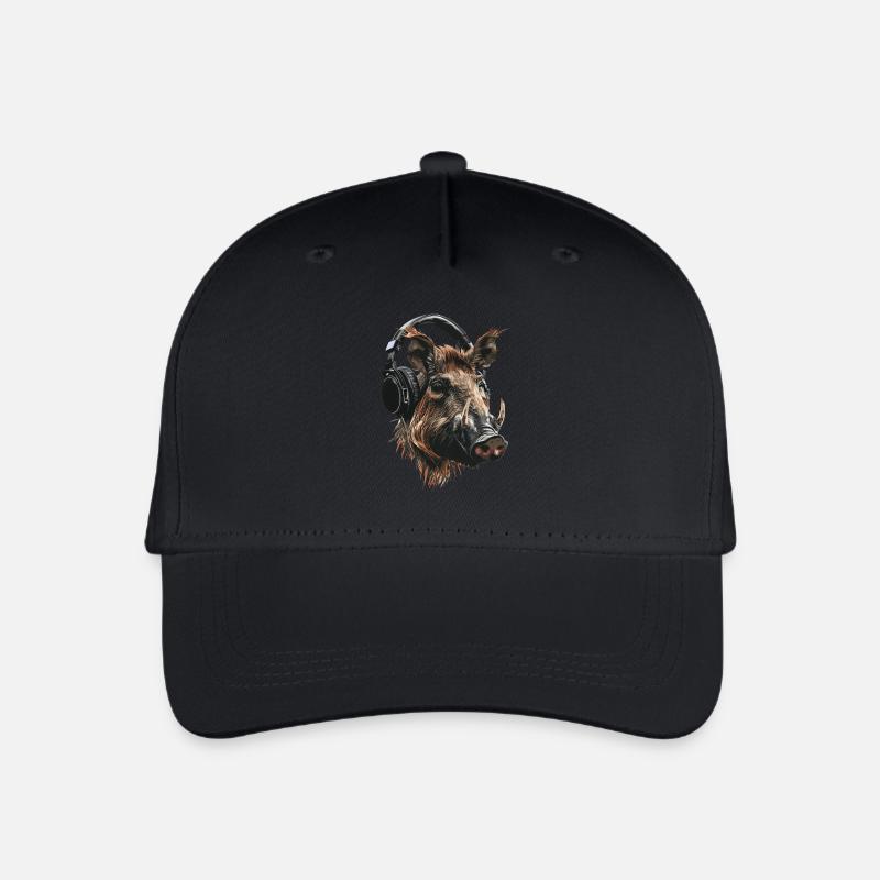 Warzenschwein - Kinder Bio Basecap - Schwarz