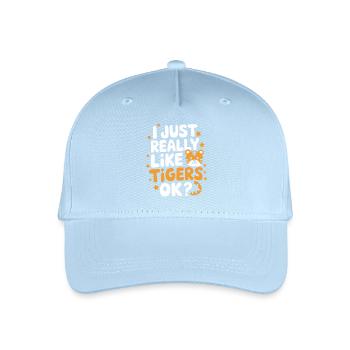 Tiger Animal Zoo Wild Animal - Organic Kids’ Baseball Cap - light blue - Front