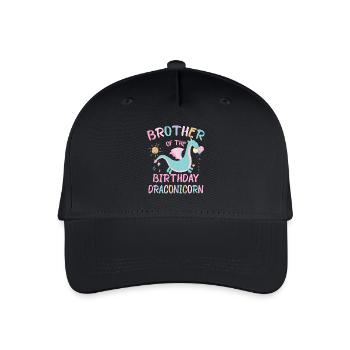 Brother Of the Birthday Girl Dracon Family Party - Organic Kids’ Baseball Cap - black - Front