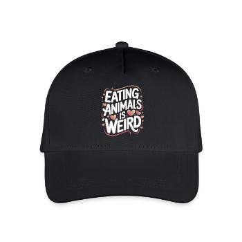 Vegetarian Vegan Veggie Vegetarian - Organic Kids’ Baseball Cap - black - Front