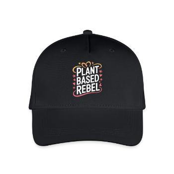 Vegetarian Vegan Veggie Vegetarian - Organic Kids’ Baseball Cap - black - Front